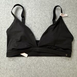 Victoria's Secret‎ Black Bralette Medium-DD Unlined Wireless NWT